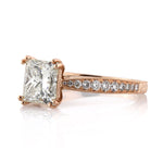2.44ct Princess Cut Diamond Engagement Ring