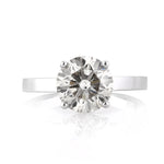 3.03ct Round Brilliant Cut Diamond Solitaire Engagement Ring