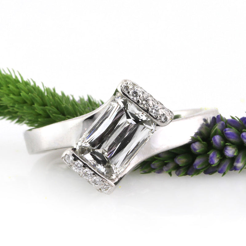 1.84ct Ashoka Cut Diamond Engagement Ring
