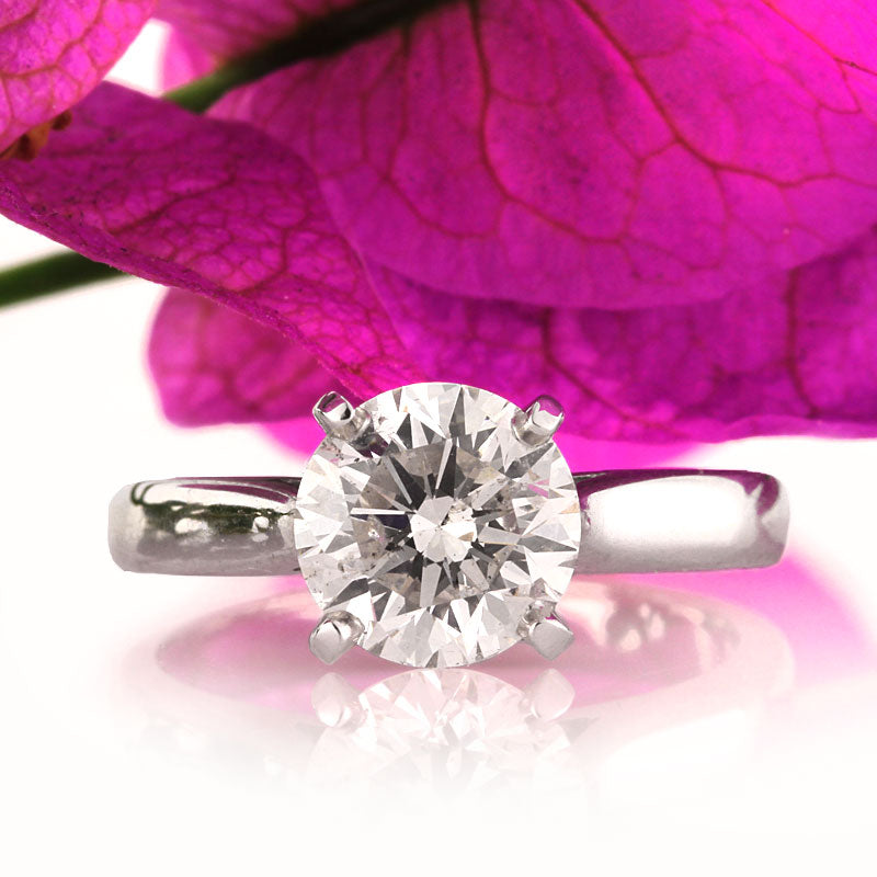 2.07ct Round Brilliant Cut Diamond Engagement Ring