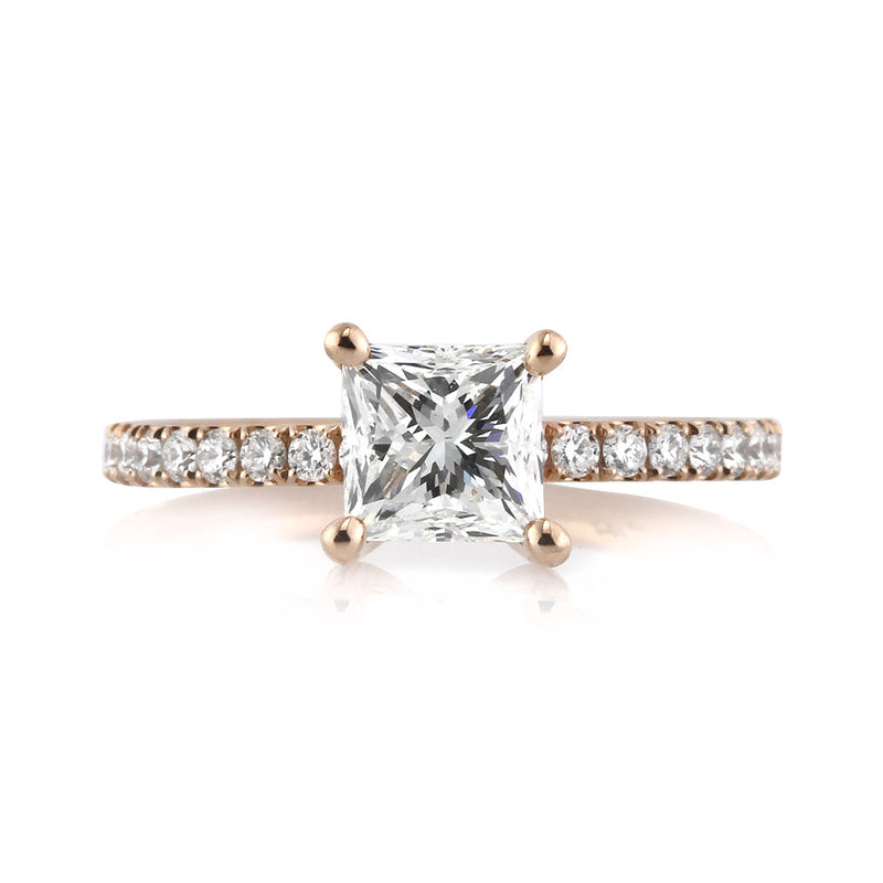 1.76ct Princess Cut Diamond Engagement Ring