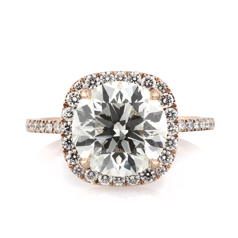 4.13ct Round Brilliant Cut Diamond Engagement Ring