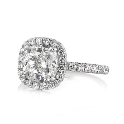3.91ct Cushion Cut Diamond Engagement Ring