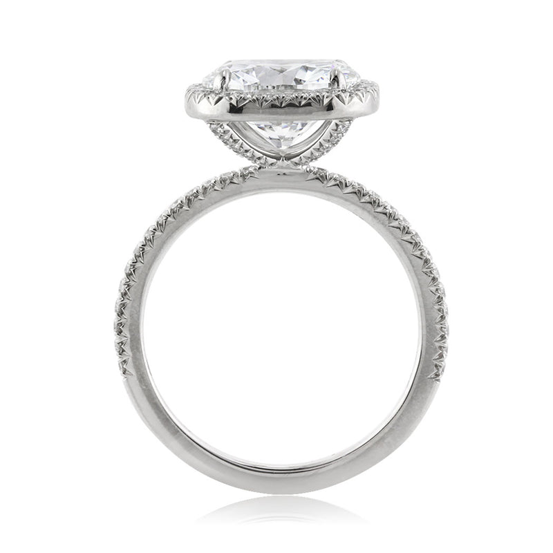 3.52ct Round Brilliant Cut Diamond Engagement Ring