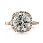 3.67ct Round Brilliant Cut Diamond Engagement Ring