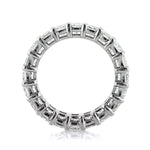 5.25ct Radiant Cut Diamond Eternity Band in 18k White Gold