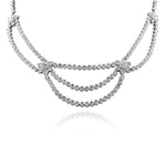 15.27ct Round Brilliant Cut Diamond Necklace in Platinum in 17'