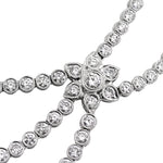 15.27ct Round Brilliant Cut Diamond Necklace in Platinum in 17'