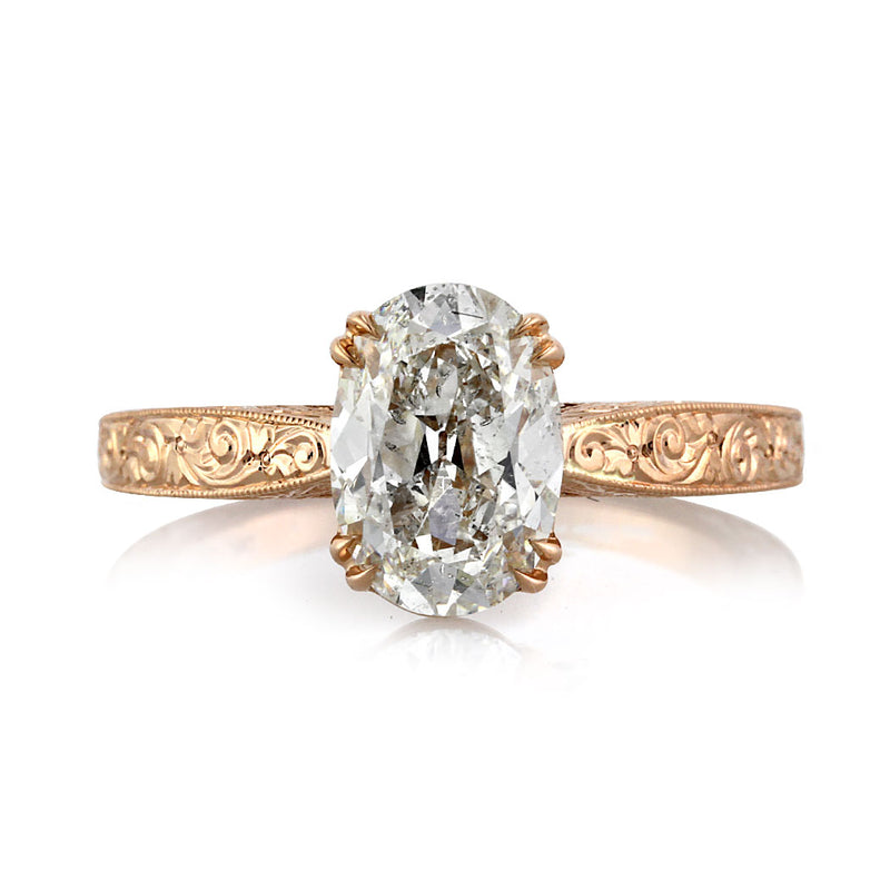 2.10ct Oval Cut Diamond Engagement Ring