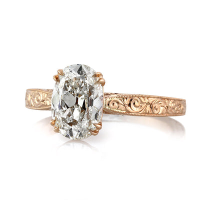 2.10ct Oval Cut Diamond Engagement Ring