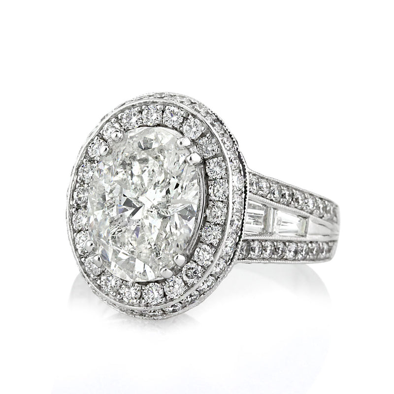 5.72ct Oval Cut Diamond Engagement Ring