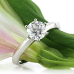 1.02ct Round Brilliant Cut Diamond Solitaire Engagement Ring