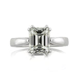 3.01ct Emerald Cut Diamond Solitaire Engagement Ring