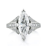 3.86ct Marquise Cut Diamond Engagement Ring
