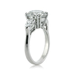 4.15ct Round Brilliant Cut Diamond Three-Stone Engagement Ring