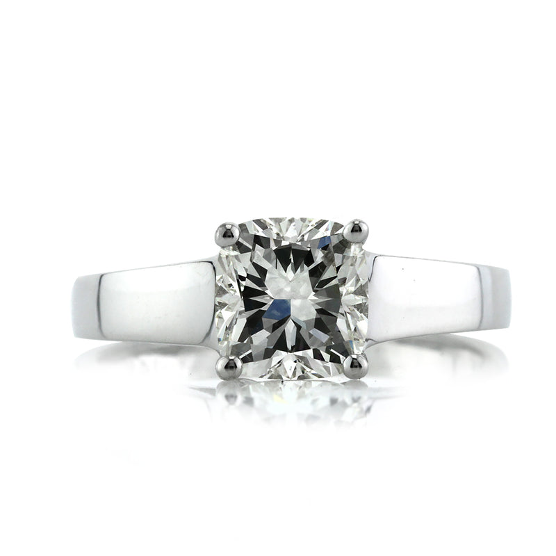 1.55ct Cushion Cut Diamond Solitaire Engagement Ring