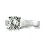 1.55ct Cushion Cut Diamond Solitaire Engagement Ring