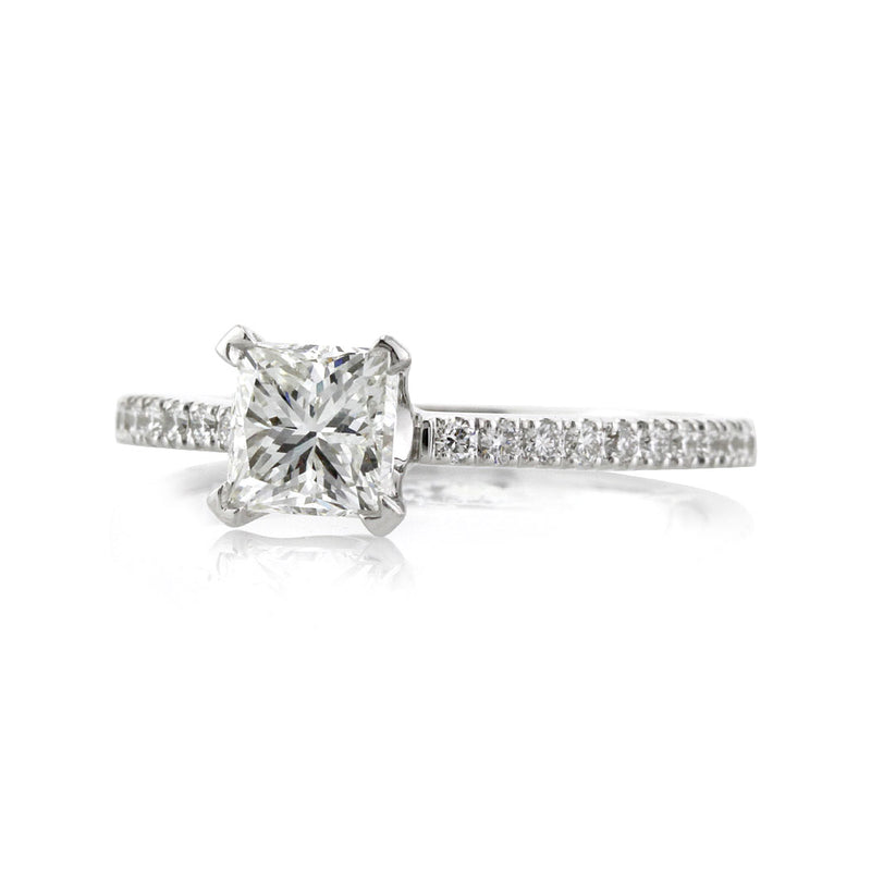 1.18ct Princess Cut Diamond Engagement Ring