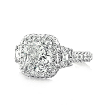 4.40ct Radiant Cut Diamond Engagement Ring