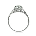 2.12ct Old Mine Cut Diamond Engagement Ring