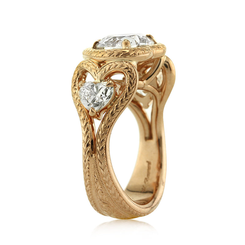 2.81ct Heart Shaped Diamond Engagement Ring