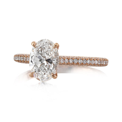 1.95ct Oval Cut Diamond Engagement Ring
