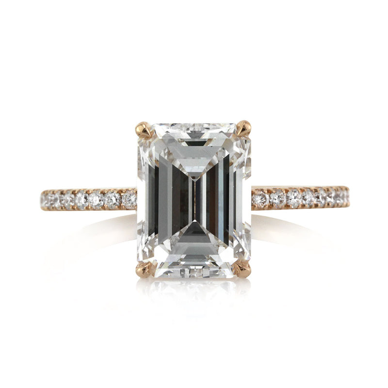 2.96ct Emerald Cut Diamond Engagement Ring