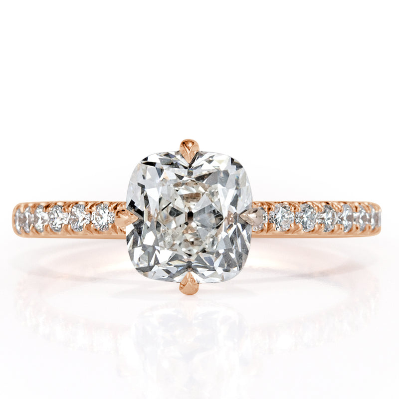 2.05ct Old Mine Cut Diamond Engagement Ring