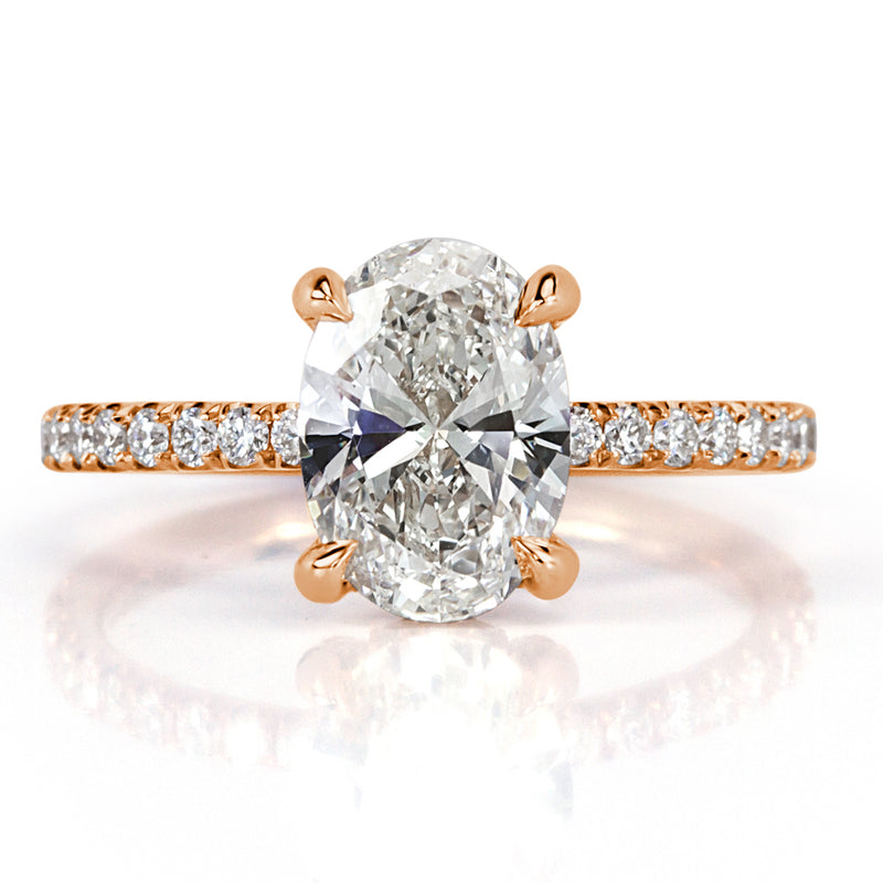 2.16 Oval Cut Diamond Engagement Ring