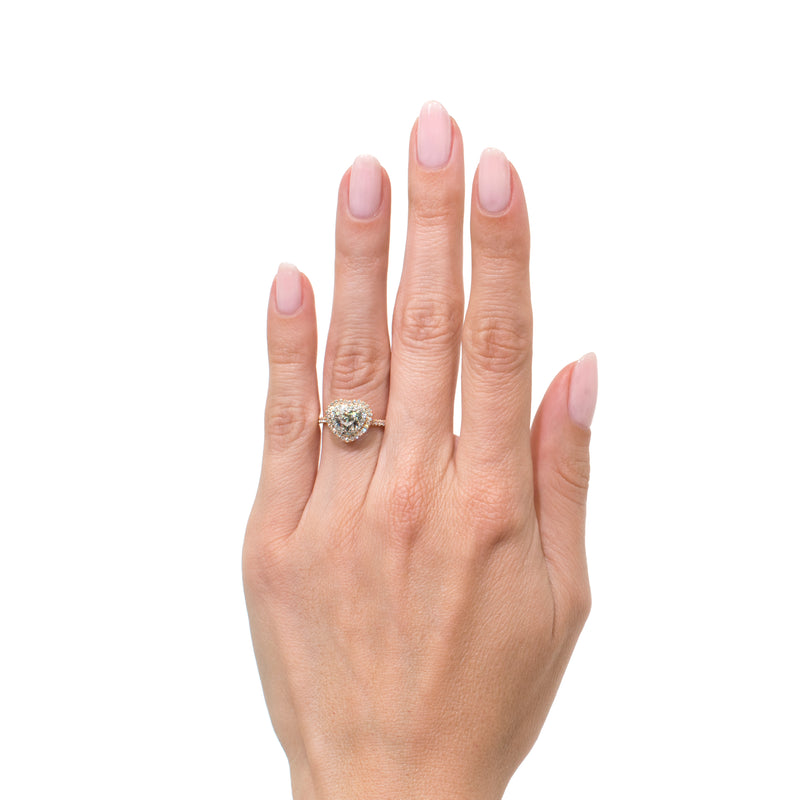 1.60ct Heart Shaped Diamond Engagement Ring