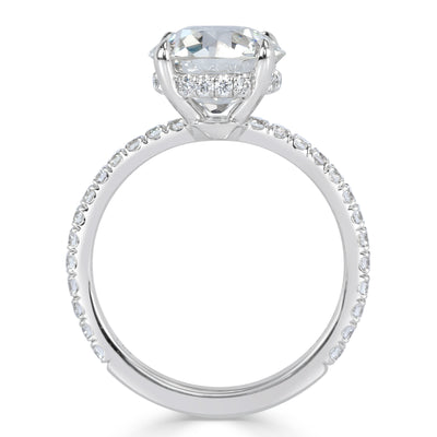 3.65ct Old European Cut Diamond Engagement Ring
