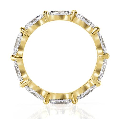 1.95ct Marquise Cut Diamond Eternity Band in 18k Yellow Gold