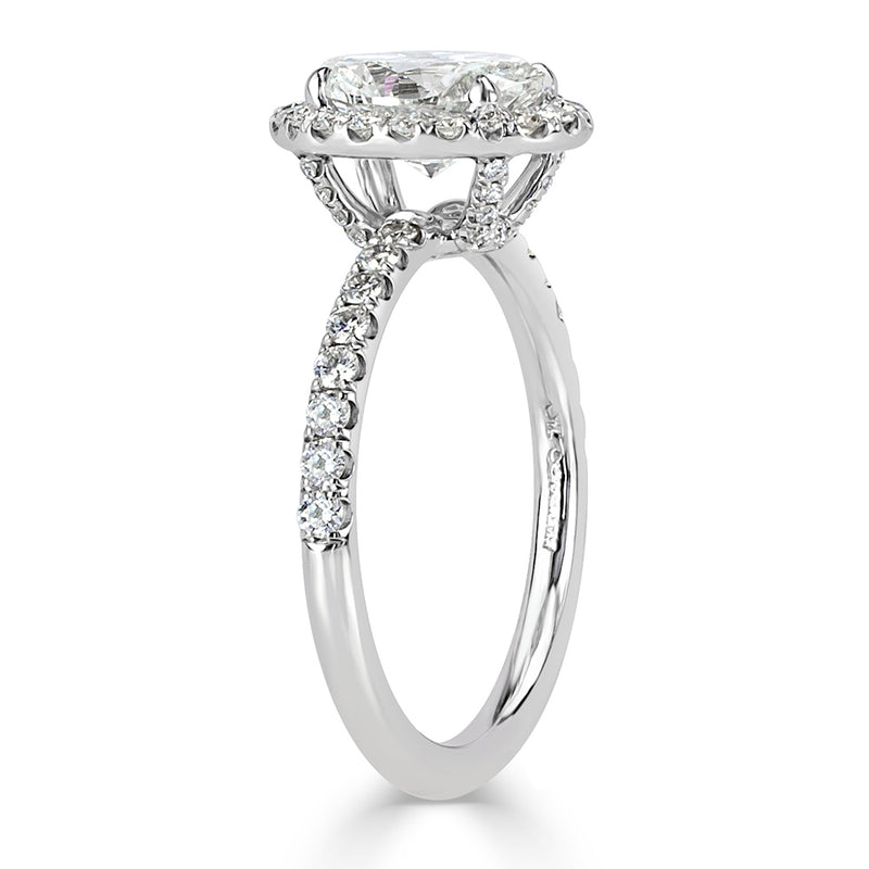 2.16ct Oval Cut Diamond Engagement Ring