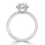 2.16ct Oval Cut Diamond Engagement Ring