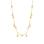 0.34ct Diamond Shaker Necklace in 14k Yellow Gold