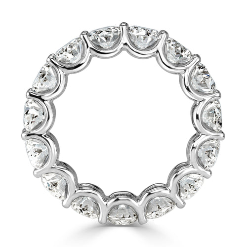 7.64ct Oval Cut Diamond Eternity Band in 18k White Gold