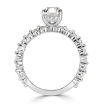2.33ct Old Mine Cut Diamond Engagement Ring