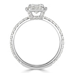 1.69ct Emerald Cut Diamond Engagement Ring