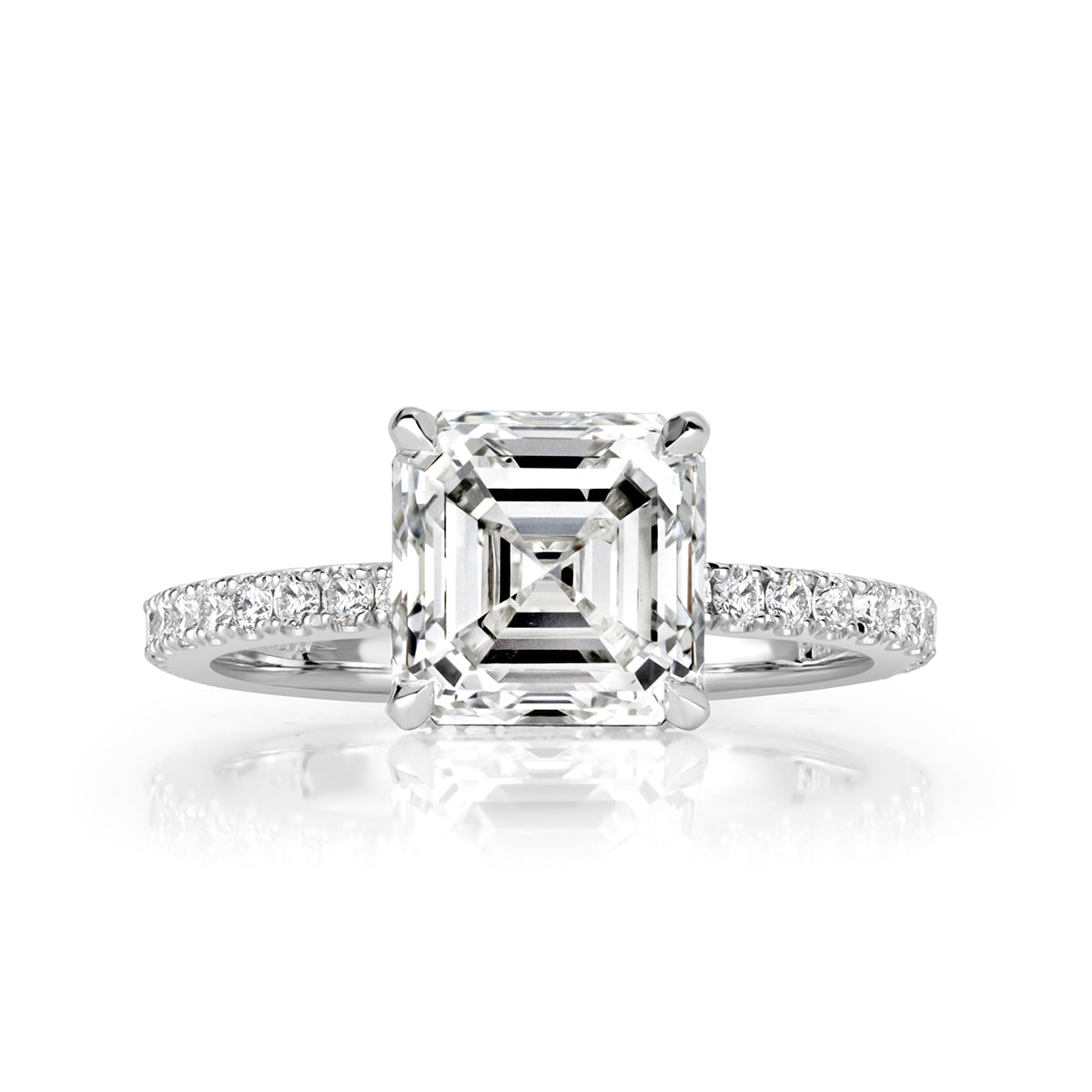 Asscher Cut Diamond Engagement Ring – Mark Broumand