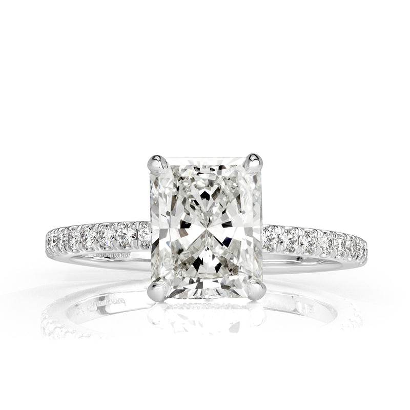 2.51ct Radiant Cut Diamond Engagement Ring