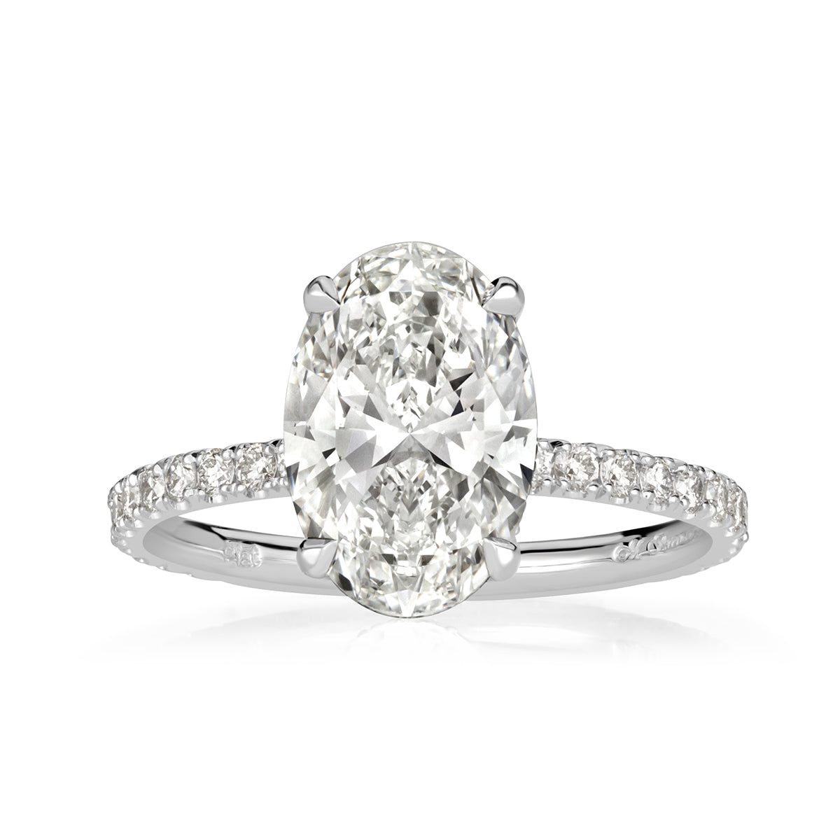 3.00ct Oval Cut Diamond Engagement Ring – Mark Broumand