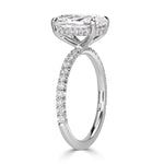 2.95ct Old Mine Cut Diamond Engagement Ring