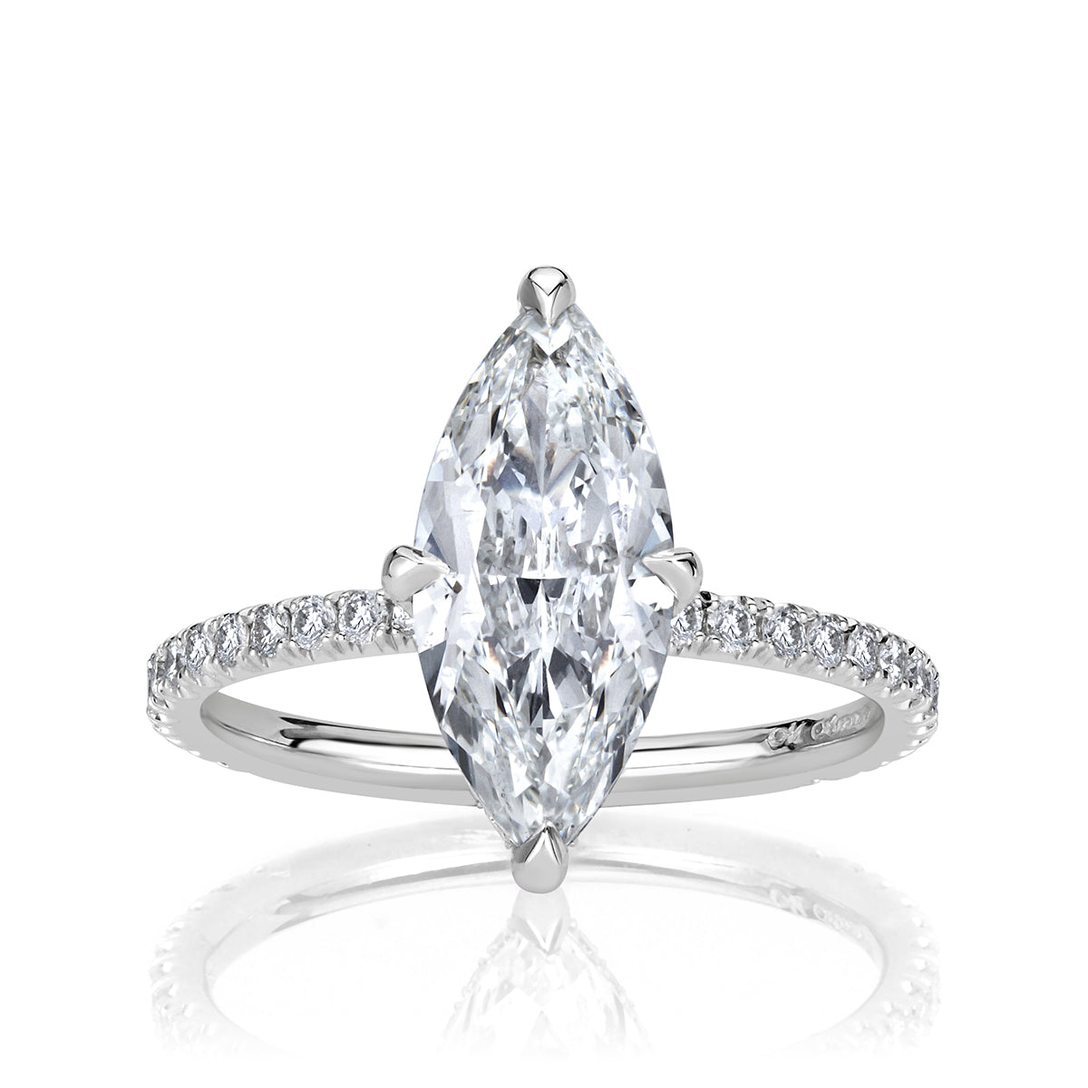 Marquise Cut Diamond Engagement Ring – Mark Broumand