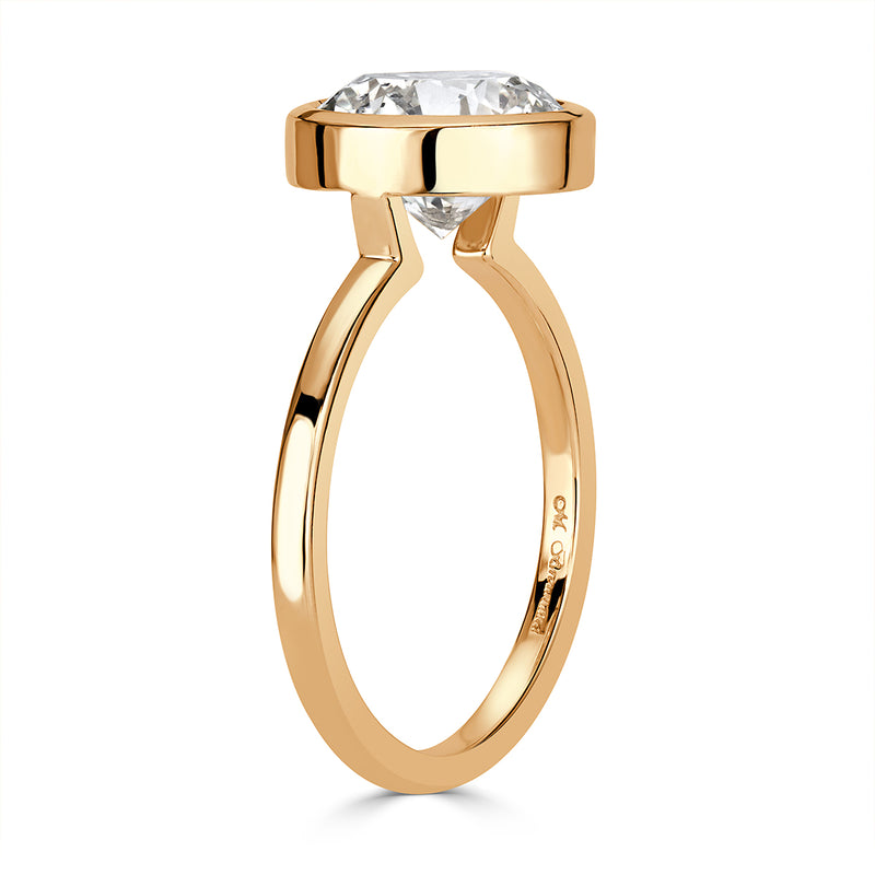 3.22ct Round Brilliant Cut Diamond Engagement Ring