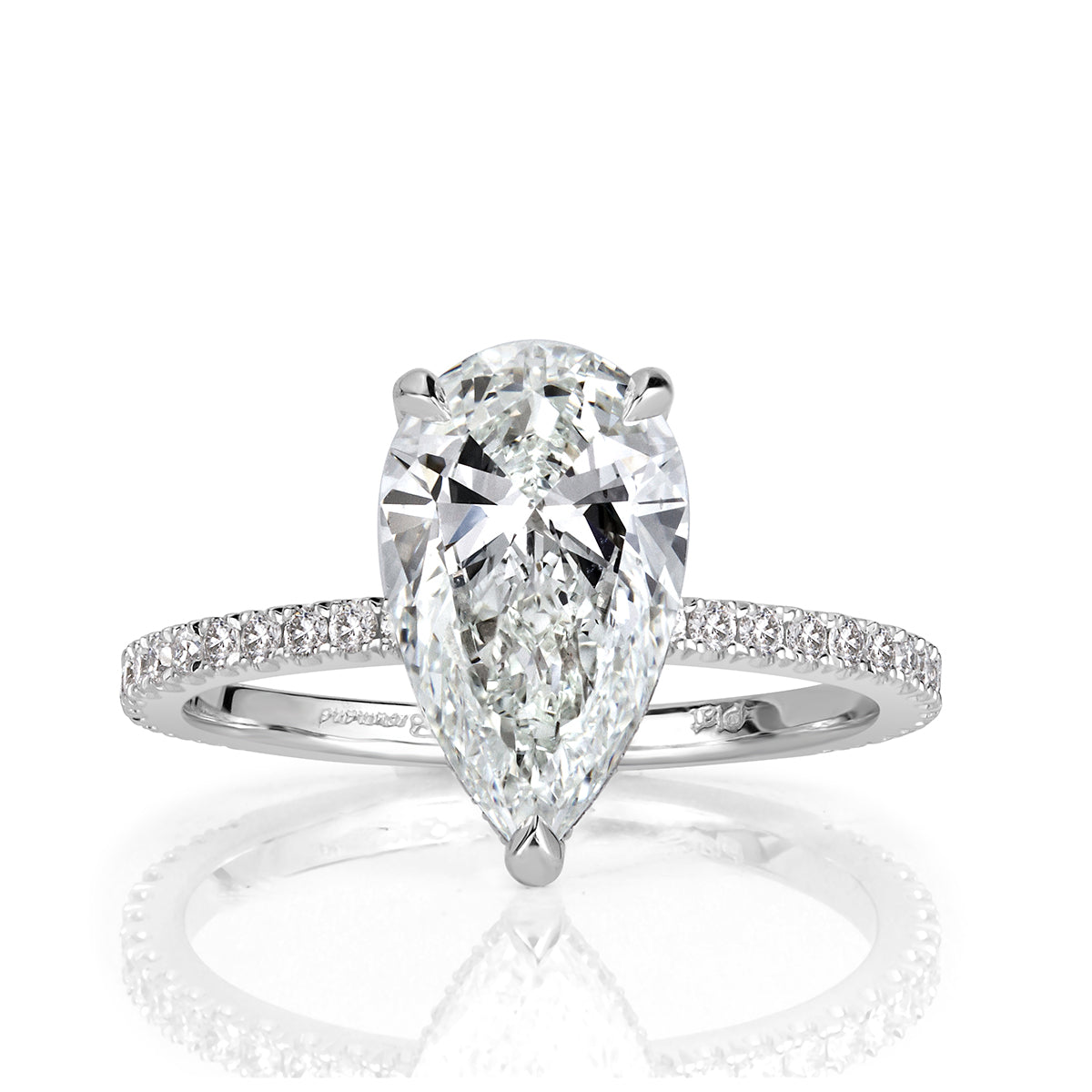 Pear Shaped Diamond Engagement Ring – Mark Broumand