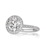 2.90ct Round Brilliant Cut Diamond Engagement Ring