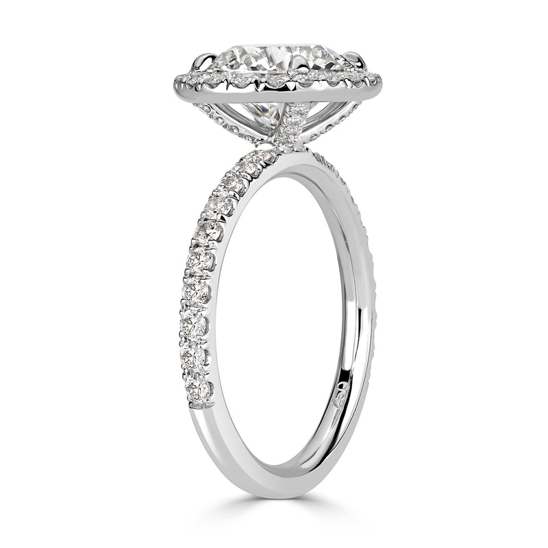 2.90ct Round Brilliant Cut Diamond Engagement Ring