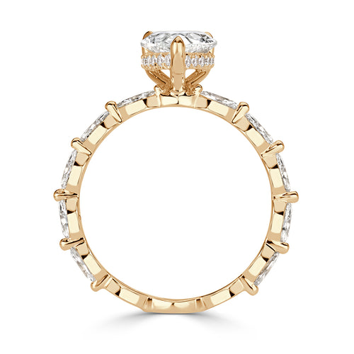 2.53ct Pear Shape Diamond Engagement Ring