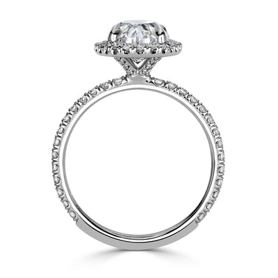 3.57ct Oval Cut Diamond engagement Ring
