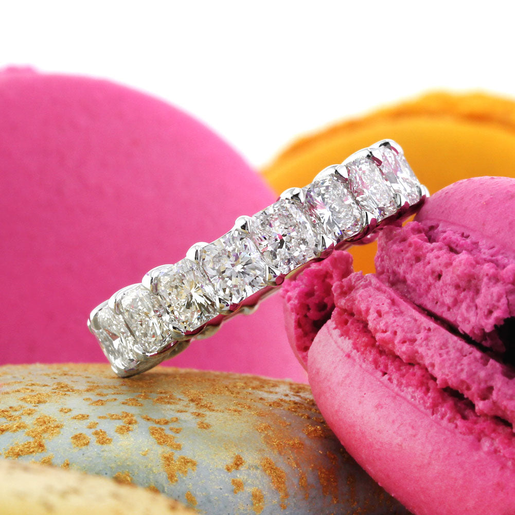 Radiant Cut Diamond Eternity Bands Gifts | Mark Broumand